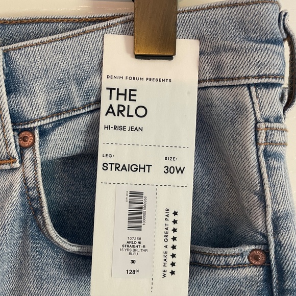 Denim Forum The Arlo Hi-Rise Straight Leg Jean (30W 28L) - Picture 5 of 6